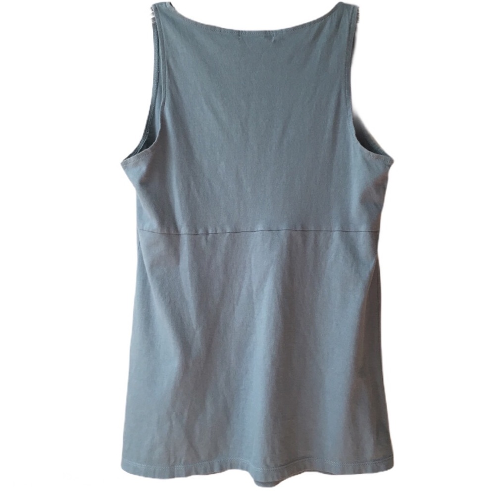 Banana Republic Medium Teal/Gray Tank Top - Picture 3 of 4